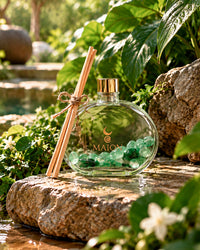 Difusor Flor de Figo Quartzo Verde