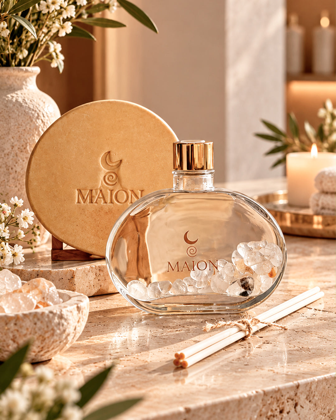 Difusor Chá Branco & Quartzo Rosa